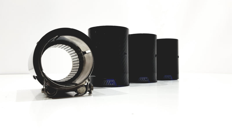 BMW M PERFORMANCE OPTIK ENDROHRBLENDEN CARBON BLUE V.1