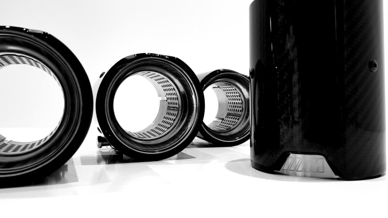 BMW M PERFORMANCE OPTIK ENDROHRBLENDEN CARBON CHROM V.4