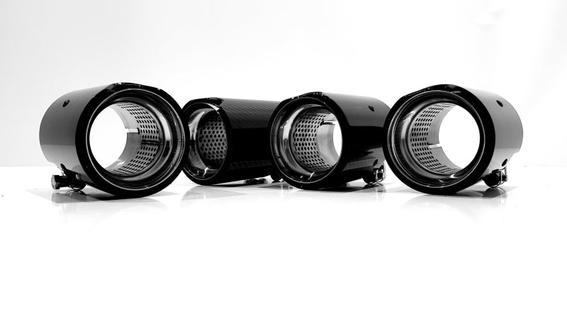 BMW M PERFORMANCE OPTIK ENDROHRBLENDEN CARBON CHROM V.4