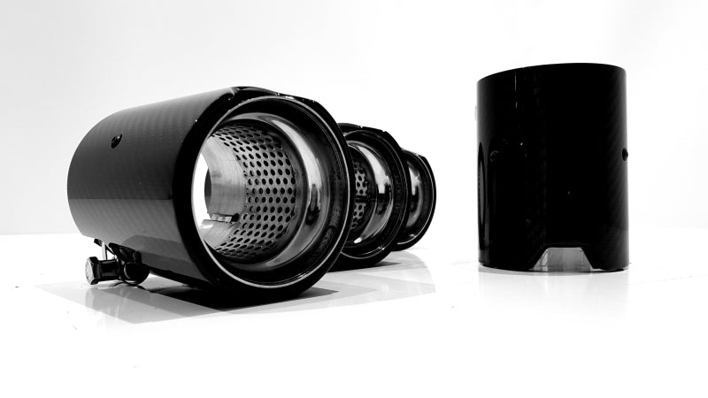 BMW M PERFORMANCE OPTIK ENDROHRBLENDEN CARBON CHROM V.4