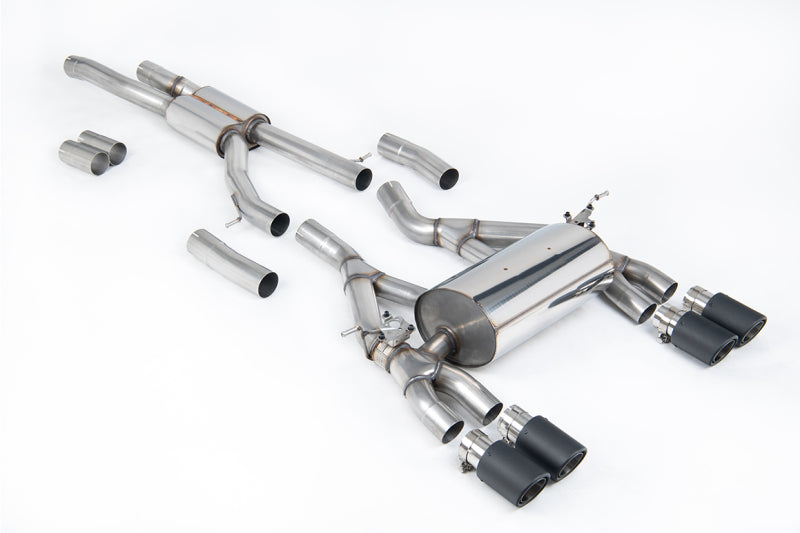 BMW M4 F82/83 - MILLTEK DUPLEX SPORTAUSPUFF ANLAGE AB KAT Ø 70MM