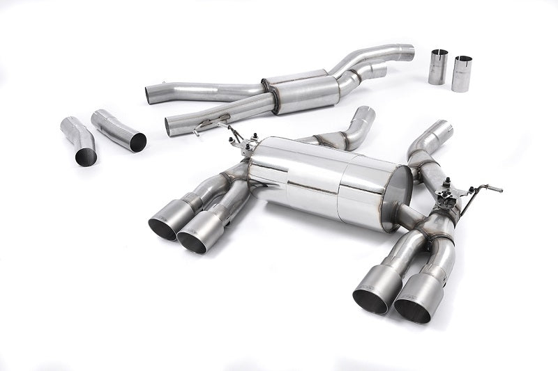 BMW M4 F82 /83- MILLTEK DUPLEX SPORTAUSPUFF ANLAGE AB KAT Ø 76MM