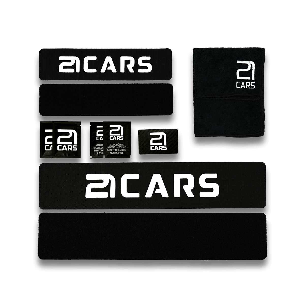 21CARS Klett Wechselschild Nummernschild Kennzeichenhalter | Rahmenlos