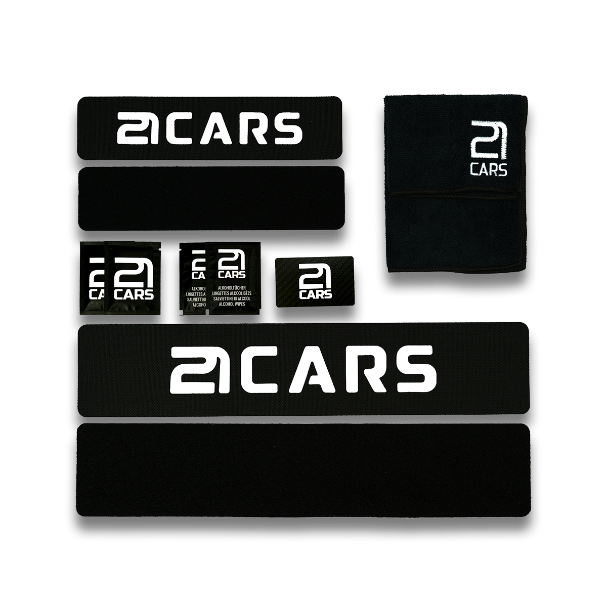 21CARS Klett Wechselschild Nummernschild Kennzeichenhalter | Rahmenlos